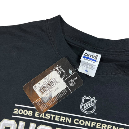 2008 Pittsburgh Penguins Evgeni Malkin Marc Andre Fleury Sidney Crosby NHL tee (L) DS NWT