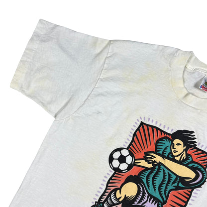 Vintage 1994 Kick It Soccer Art tee (L)