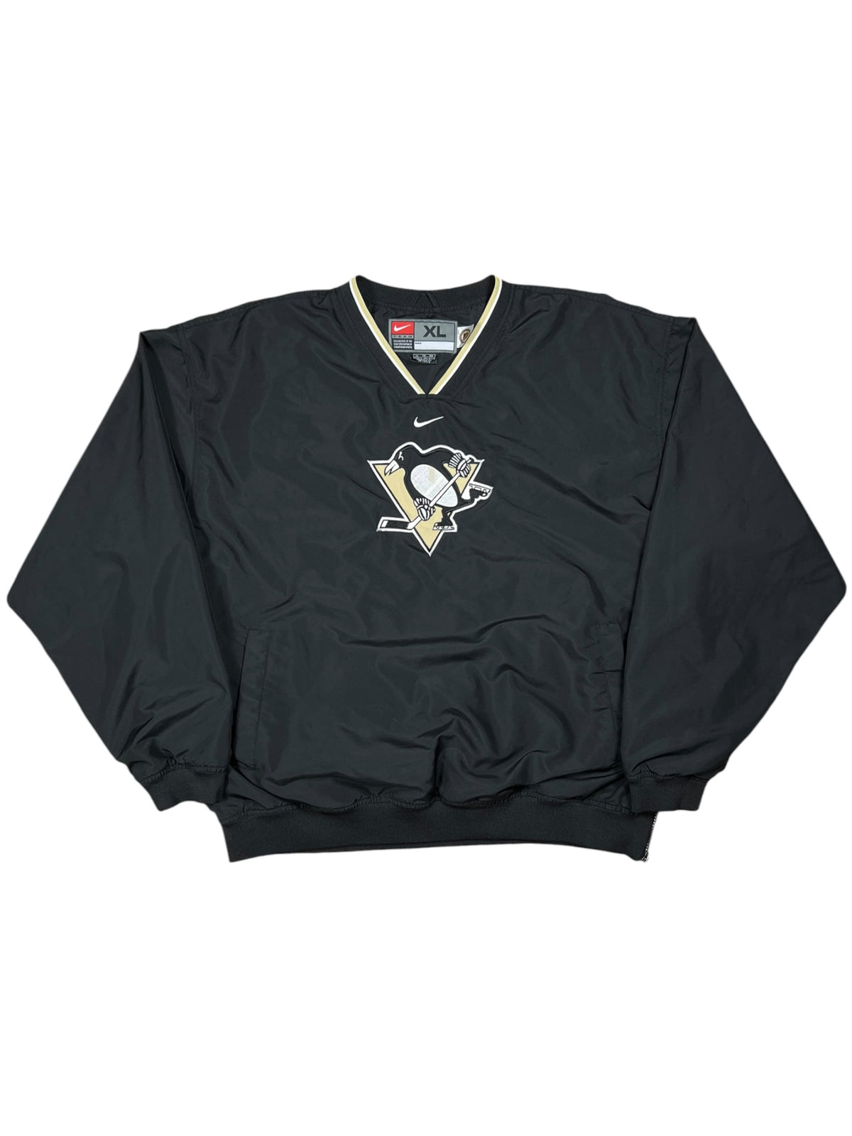 Vintage Y2K Nike Pittsburgh Penguins NHL windbreaker (XL)