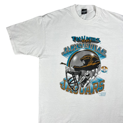 Vintage 90s Jacksonville Jaguars NFL helmet tee (XL)