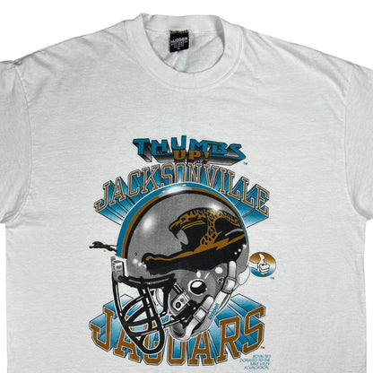 Vintage 90s Jacksonville Jaguars NFL helmet tee (XL)