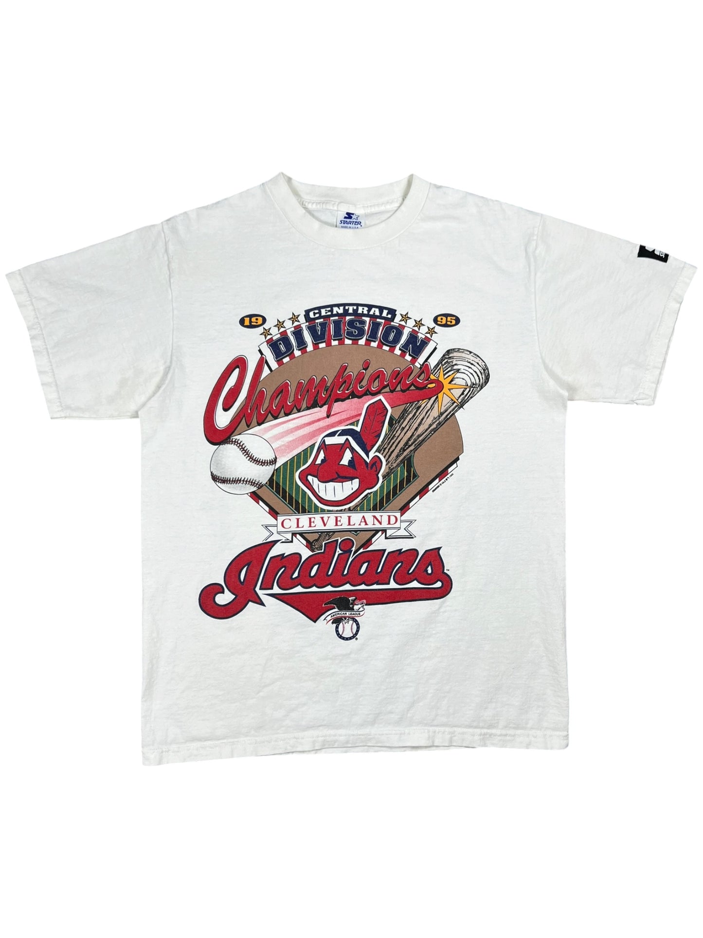 Vintage 1995 Starter Cleveland Indians The Great Escape test print tee (M)