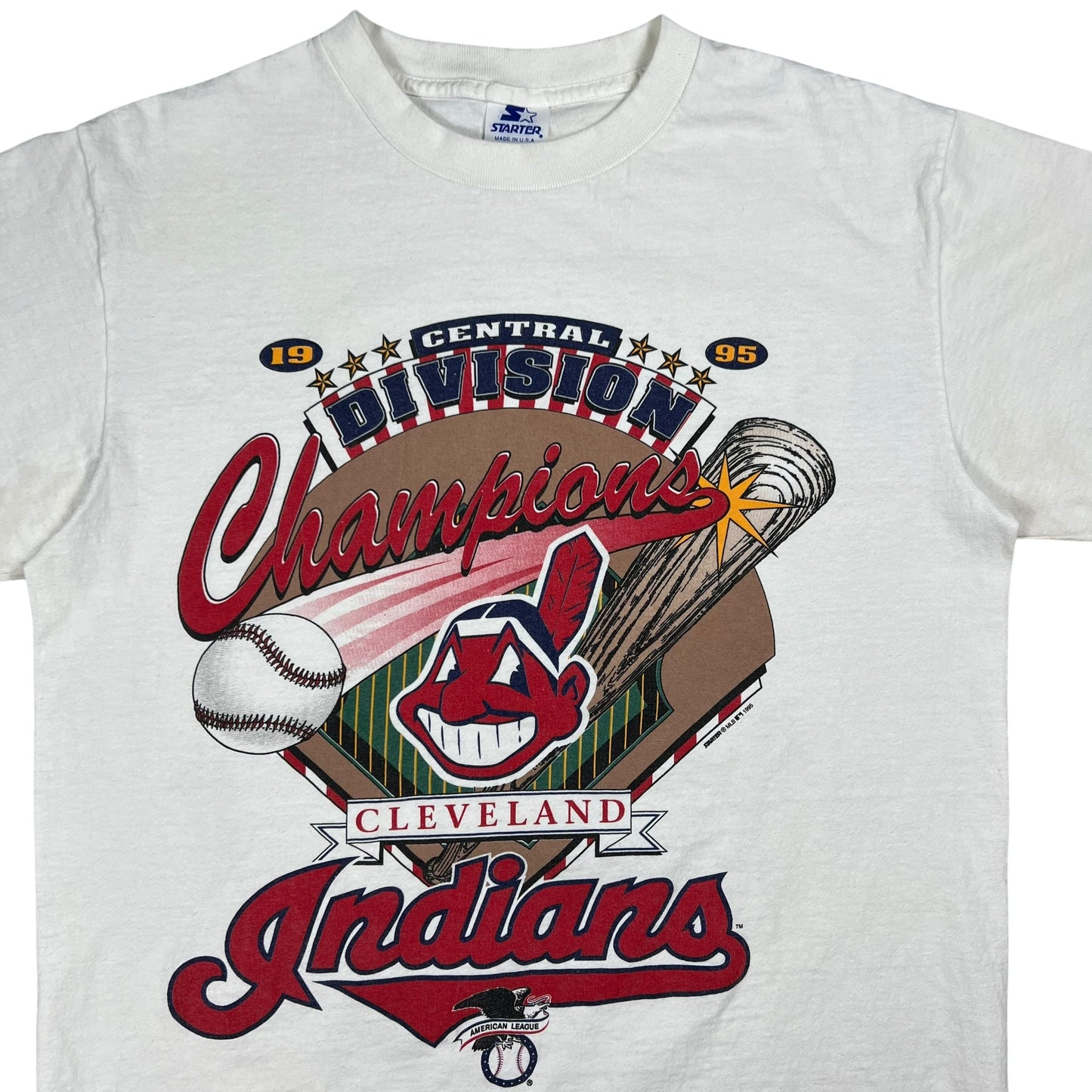 Vintage 1995 Starter Cleveland Indians The Great Escape test print tee (M)