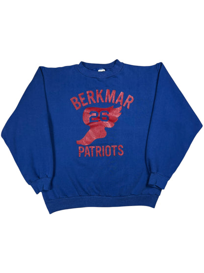 Vintage 1970s Russell Athletic Berkmar Patriots wing foot faded crewneck (M)