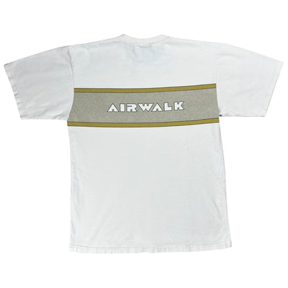Vintage 90s Airwalk skateboarding shoes promo wrap around tee (L)
