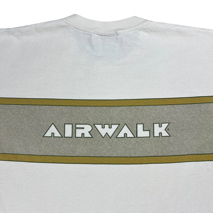 Vintage 90s Airwalk skateboarding shoes promo wrap around tee (L)