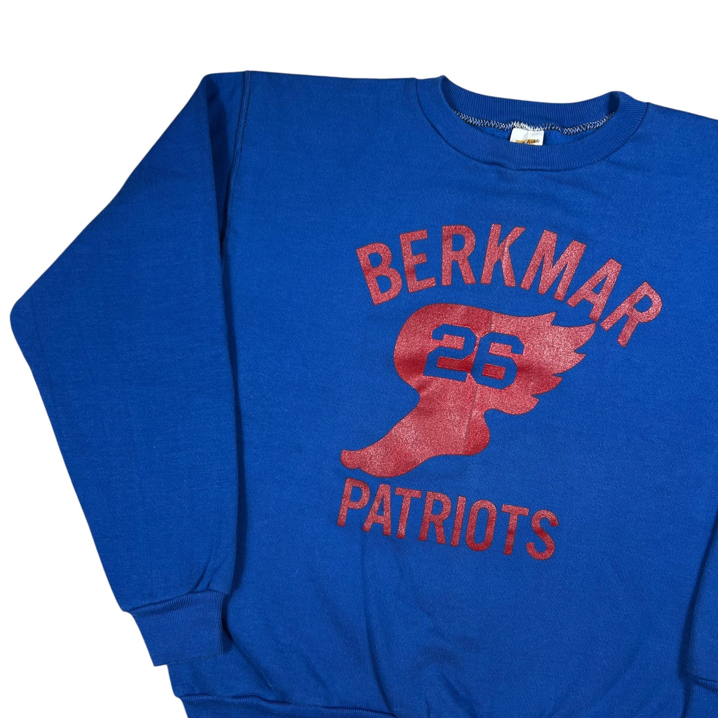 Vintage 1970s Russell Athletic Berkmar Patriots wing foot crewneck (M)