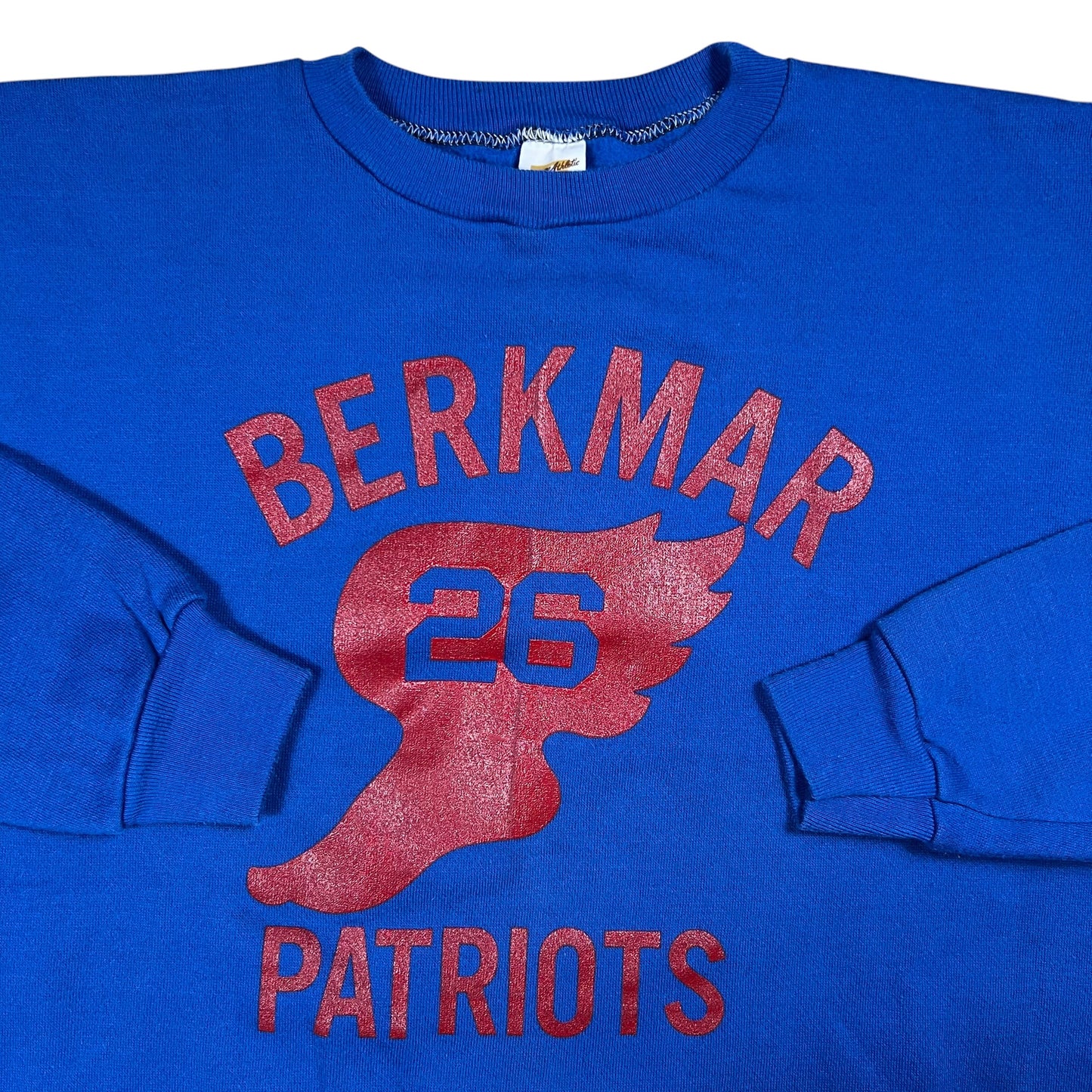 Vintage 1970s Russell Athletic Berkmar Patriots wing foot crewneck (M)