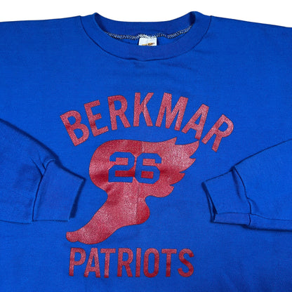 Vintage 1970s Russell Athletic Berkmar Patriots wing foot crewneck (M)