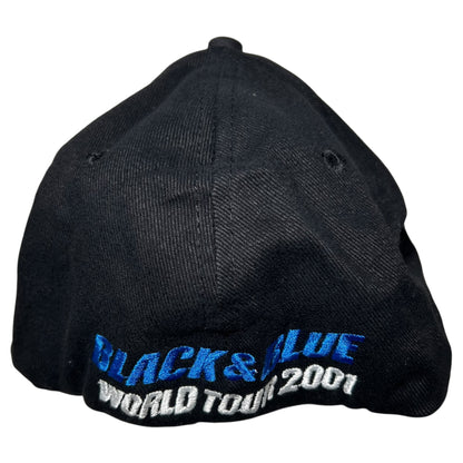 Vintage 2001 Back Street Boys BSB Black & Blue fitted band hat