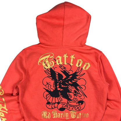 Y2K Ed Hardy Tattoo femme baby fit hoodie (M)