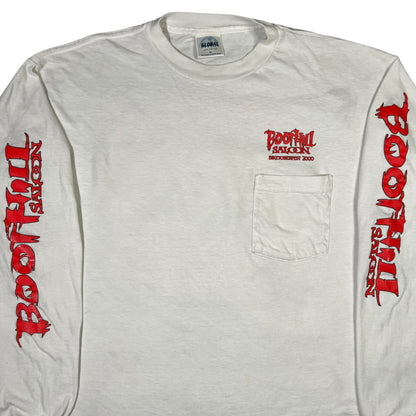 Vintage 2000 Boot Hill Saloon Biketoberfest long sleeve print shirt (XL)