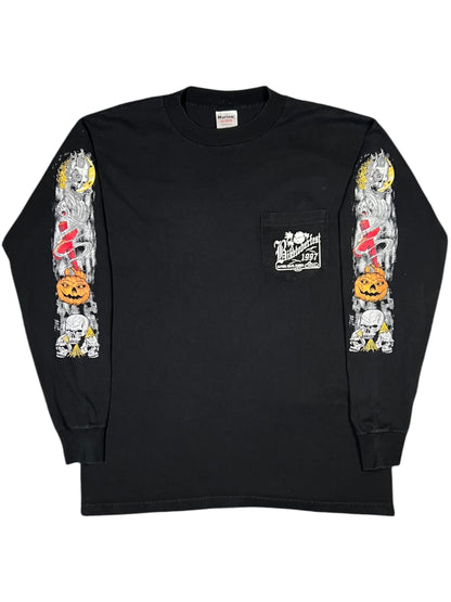 Vintage 1997 Biketoberfest spooky Halloween long sleeve print shirt (L)