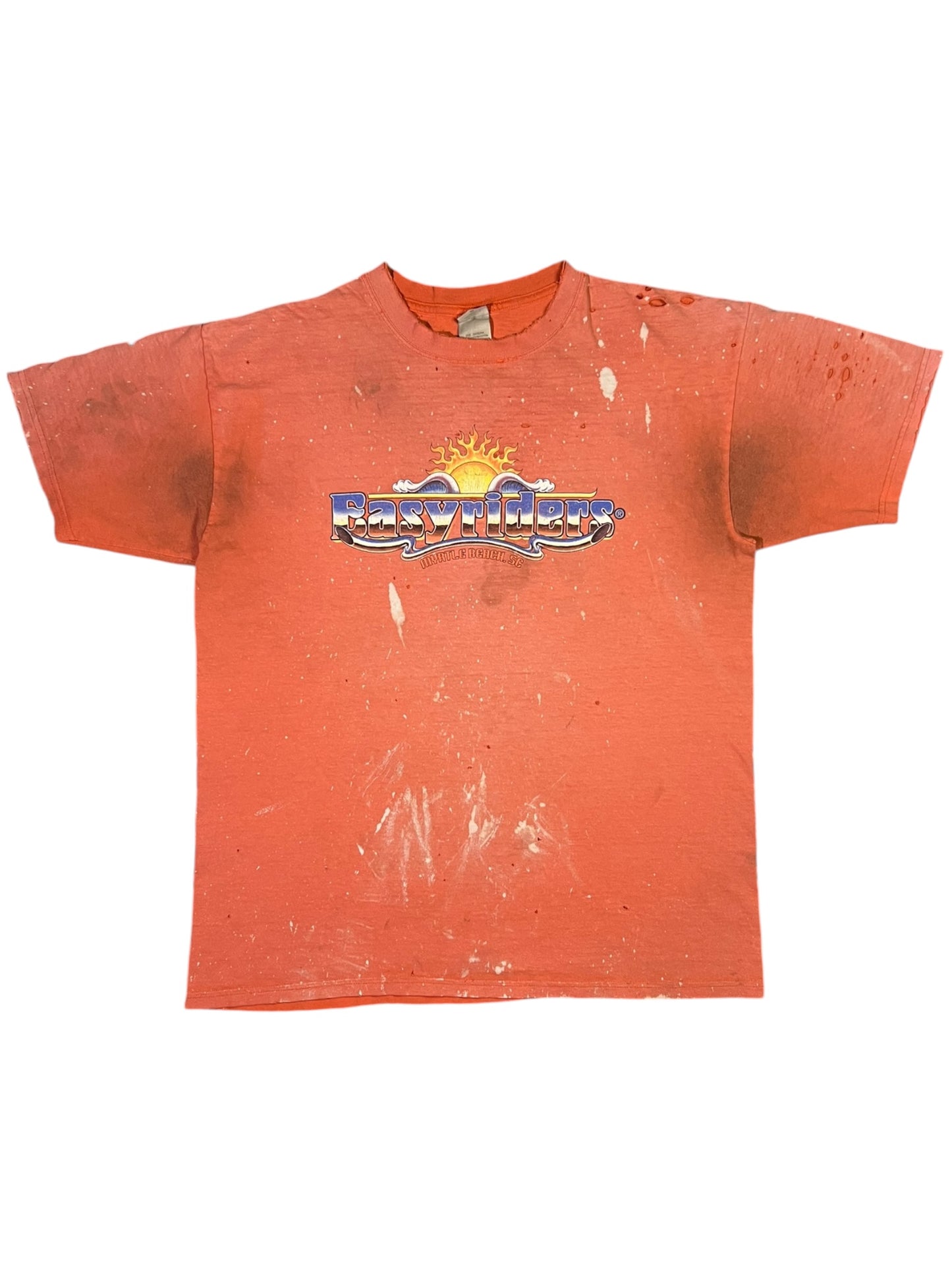 Vintage 2004 Easyriders thrashed & distressed biker tee (L)