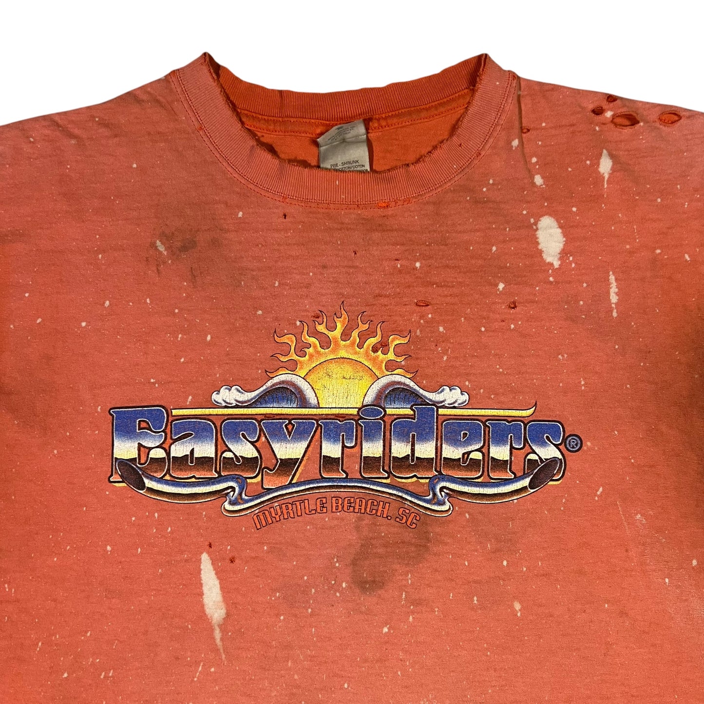 Vintage 2004 Easyriders thrashed & distressed biker tee (L)