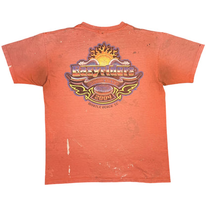 Vintage 2004 Easyriders thrashed & distressed biker tee (L)
