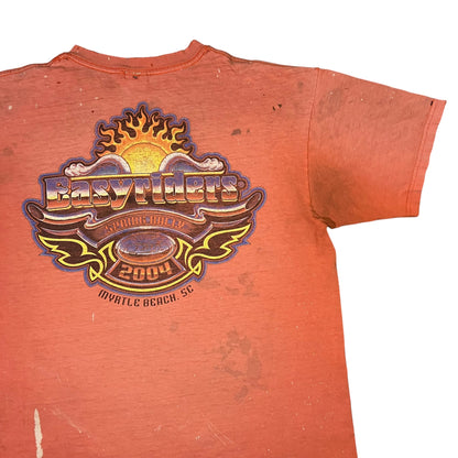 Vintage 2004 Easyriders thrashed & distressed biker tee (L)