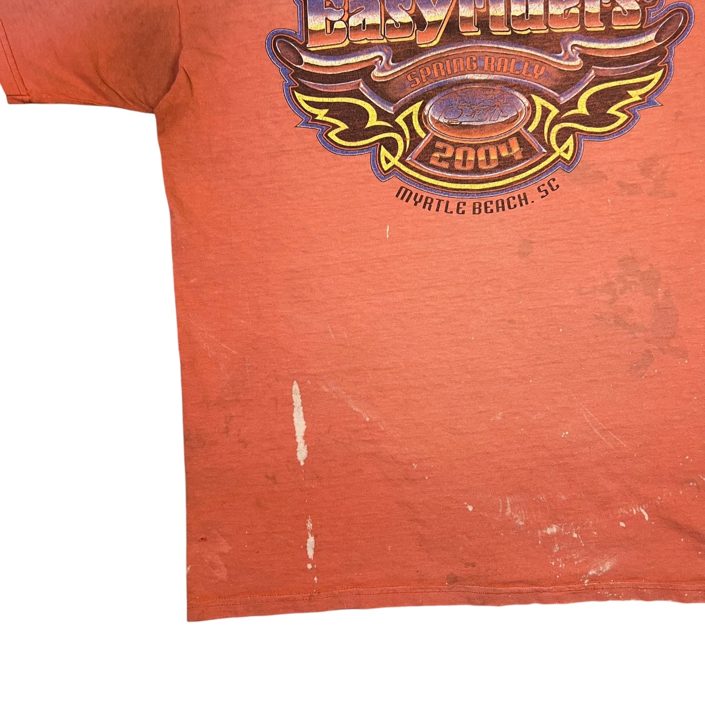 Vintage 2004 Easyriders thrashed & distressed biker tee (L)