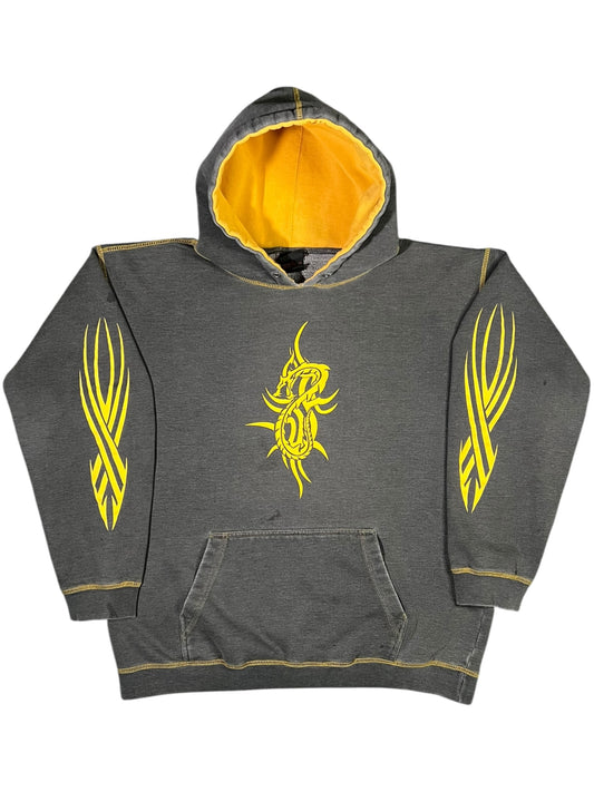 Vintage Y2K Verbal Assault Dragon faded sleeve print hoodie (L)