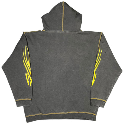 Vintage Y2K Verbal Assault Dragon faded sleeve print hoodie (L)