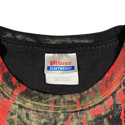 Vintage Y2K Hanes Slayer all over print band tee (L)