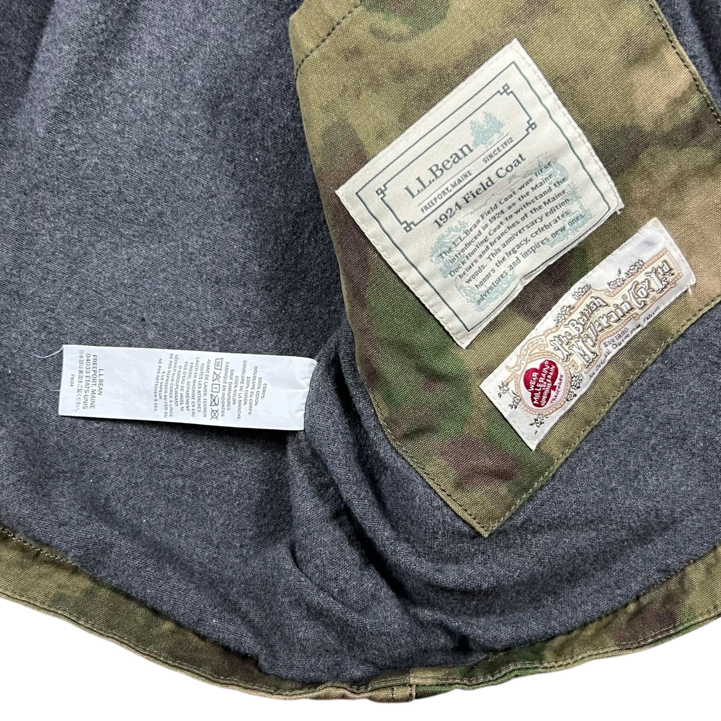 Y2K L.L. Bean camouflage faded camo 1924 Field Coat (M)