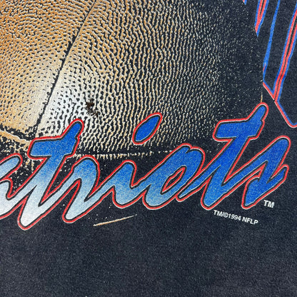 Vintage 1994 New England Patriots faded football NFL tee (XL)