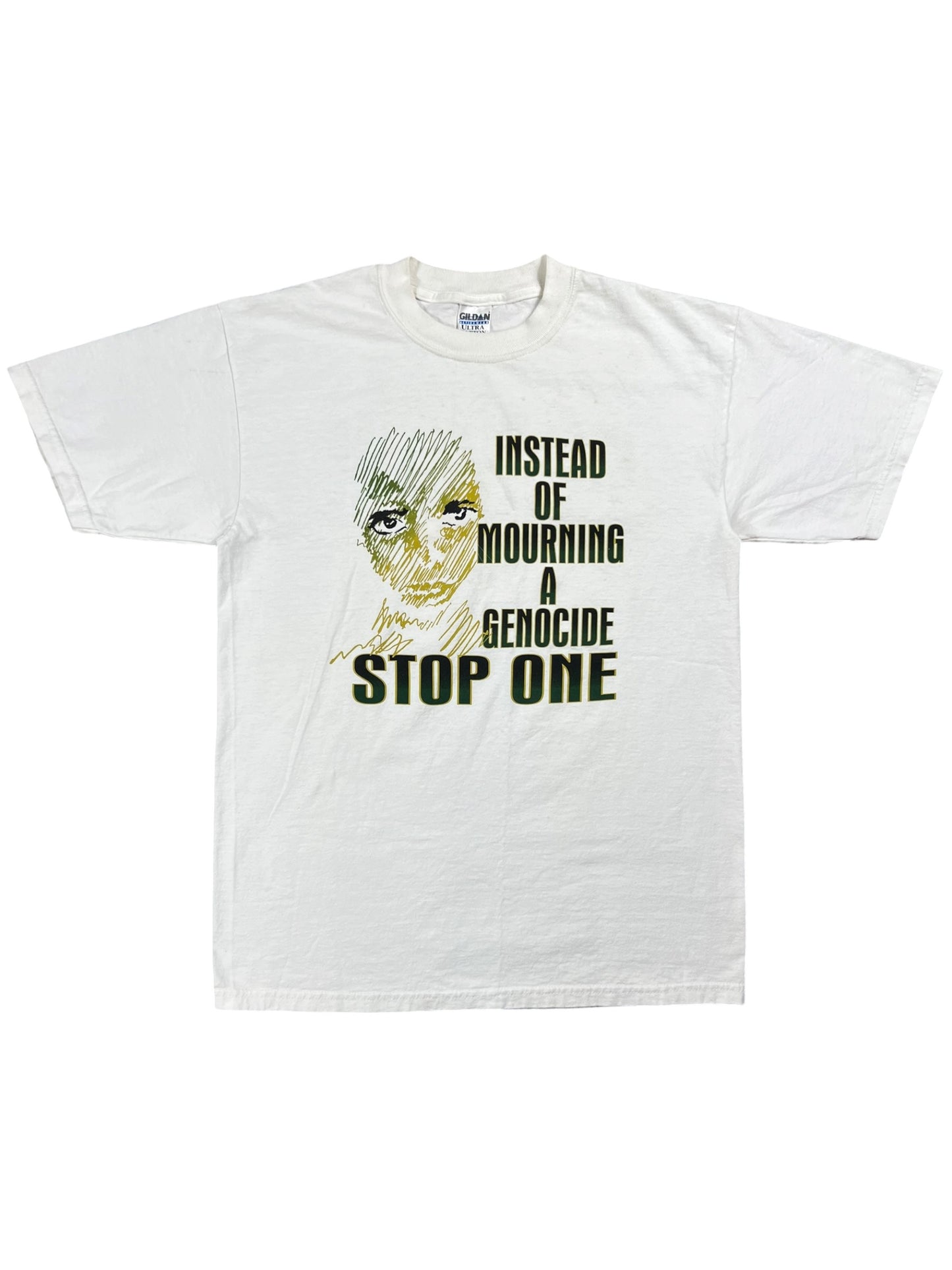 Vintage 2006 Instead Of Mourning A Genocide Stop One Save Darfur tee (M)