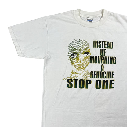 Vintage 2006 Instead Of Mourning A Genocide Stop One Save Darfur tee (M)