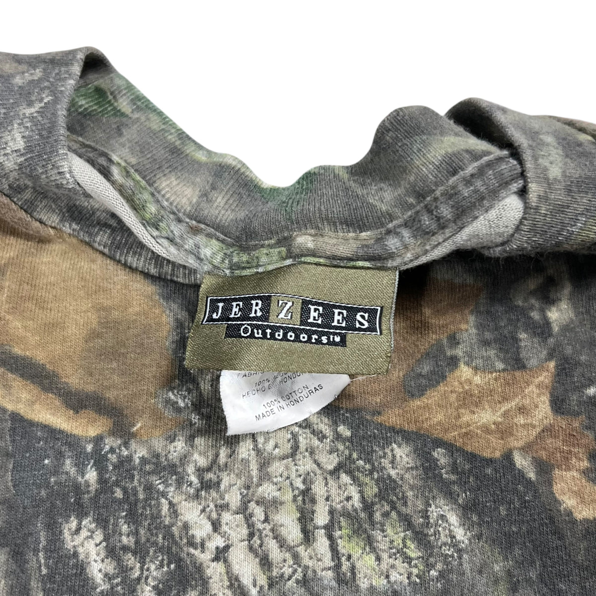 Vintage Y2K Jerzees Outdoors Mossy Oak camo long sleeve pocket tee (L)