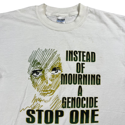 Vintage 2006 Instead Of Mourning A Genocide Stop One Save Darfur tee (M)