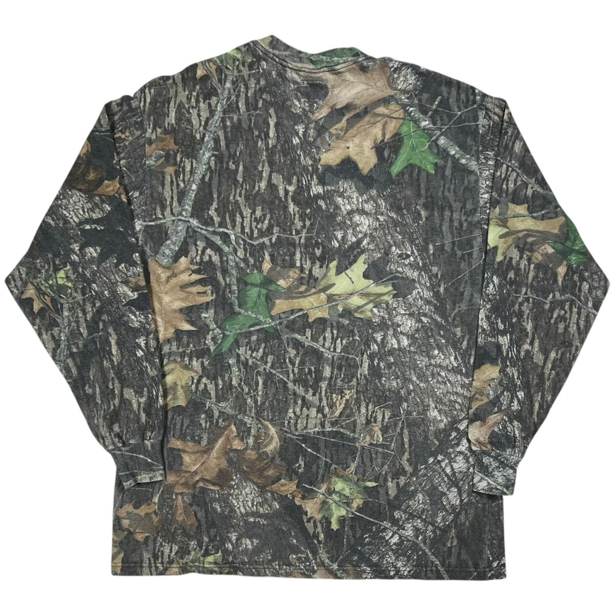 Vintage Y2K Jerzees Outdoors Mossy Oak camo long sleeve pocket tee (L)