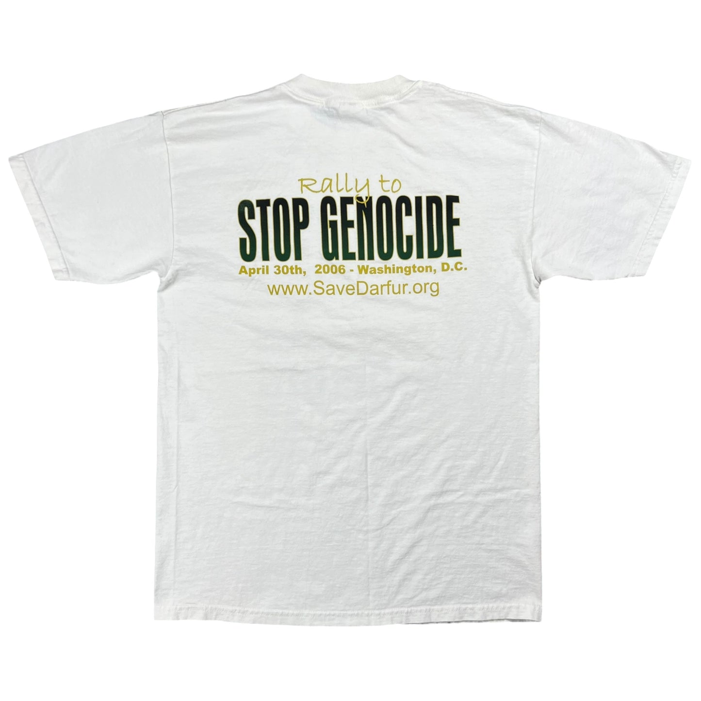 Vintage 2006 Instead Of Mourning A Genocide Stop One Save Darfur tee (M)