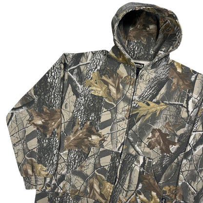Vintage Y2K Guide Series Real Tree Camo faded zip up hoodie (XL)