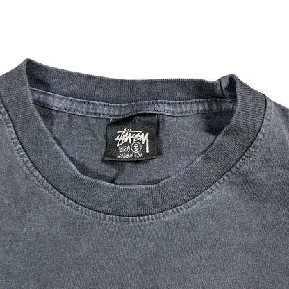 Y2K Stüssy faded black logo tee (S)