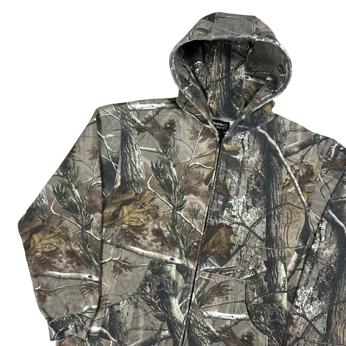 Vintage Y2K Guide Series Real Tree Camo zip up hoodie (XL)