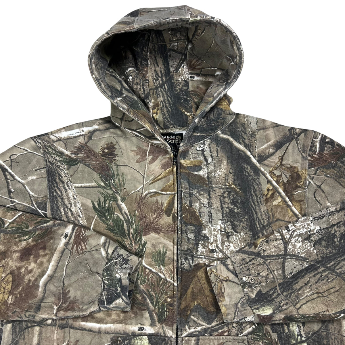 Vintage Y2K Guide Series Real Tree Camo zip up hoodie (XL)