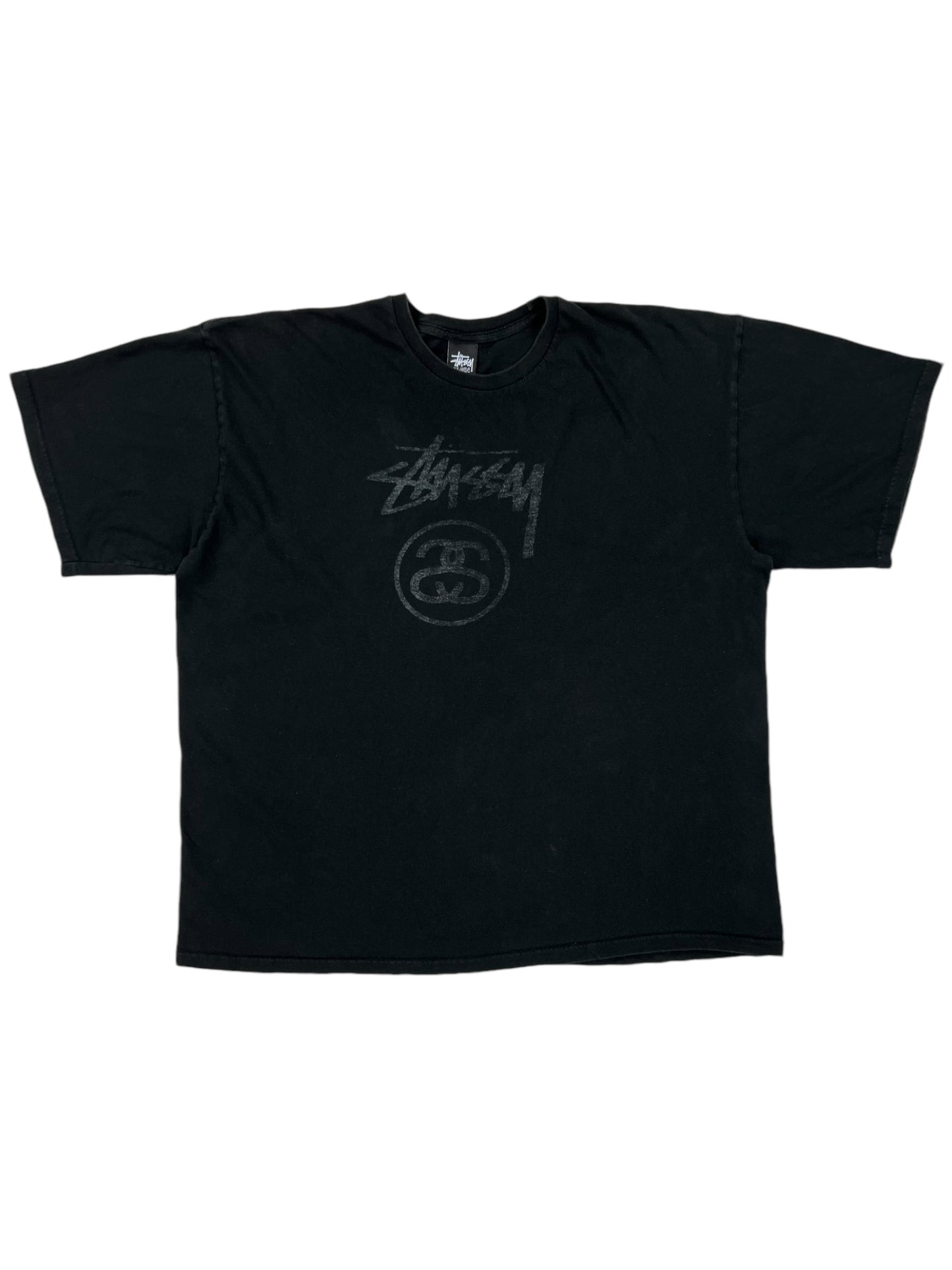 Vintage Y2K Stüssy faded logo tee (XXL)