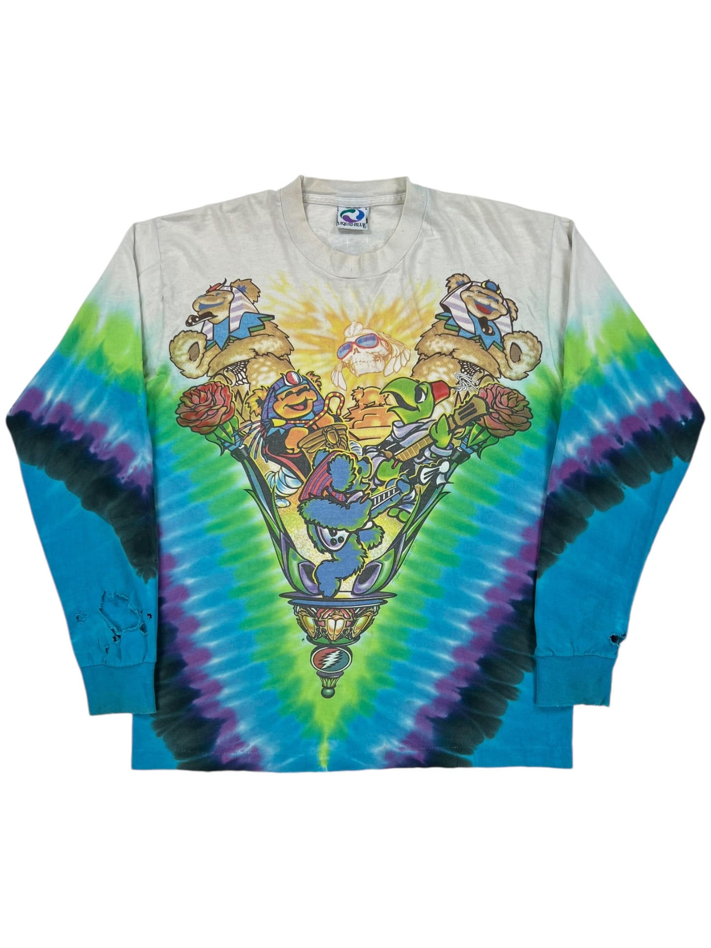 Vintage 1996 Liquid Blue Grateful Dead Pyramids long sleeve band shirt (L)