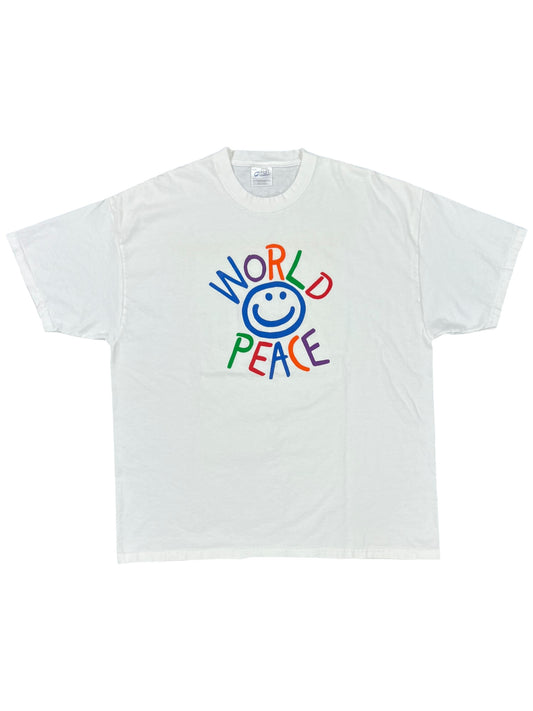 Vintage Y2K World Peace art tee (XL)