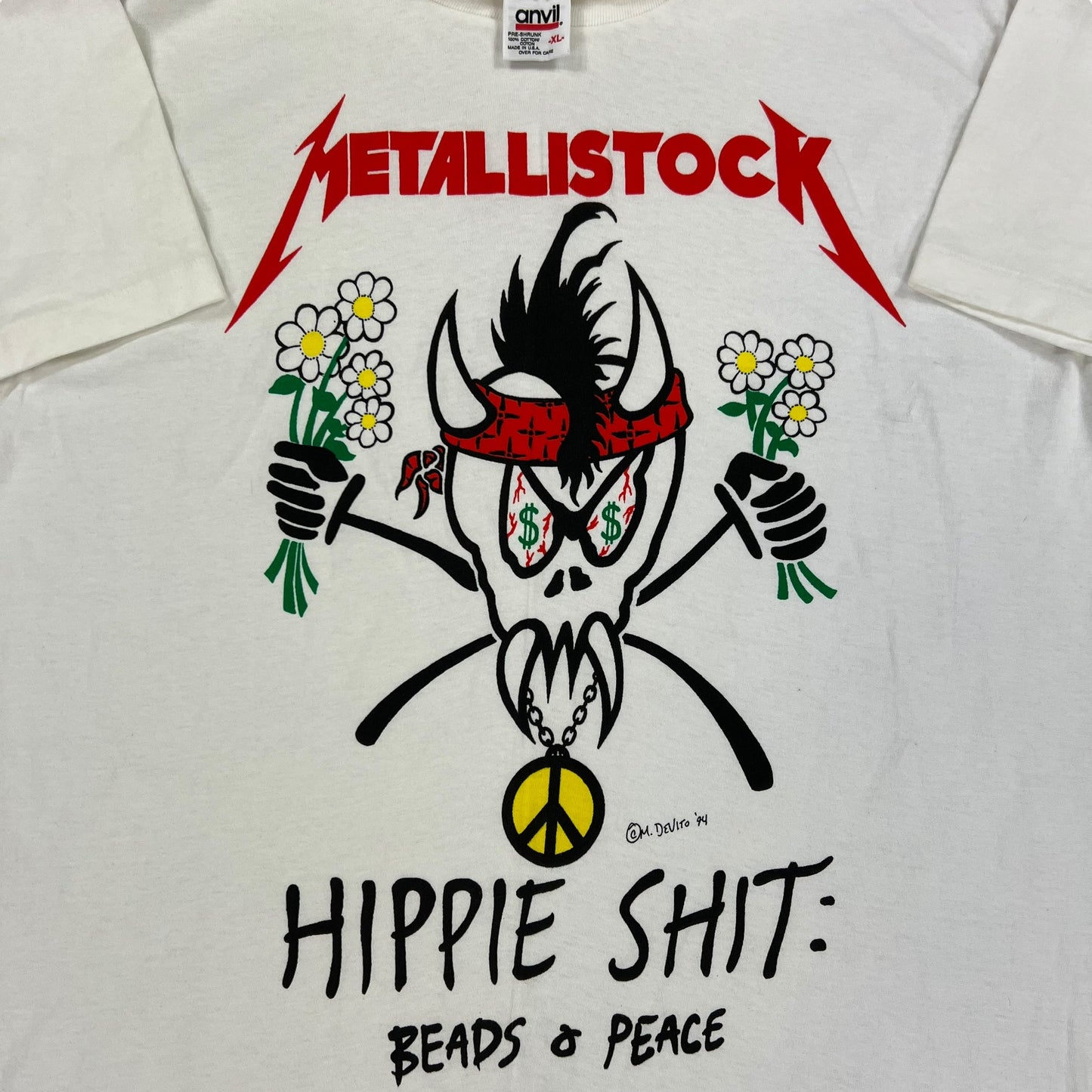 Vintage 1994 Metallistock Metallica Hippie Shit band tee (XL)