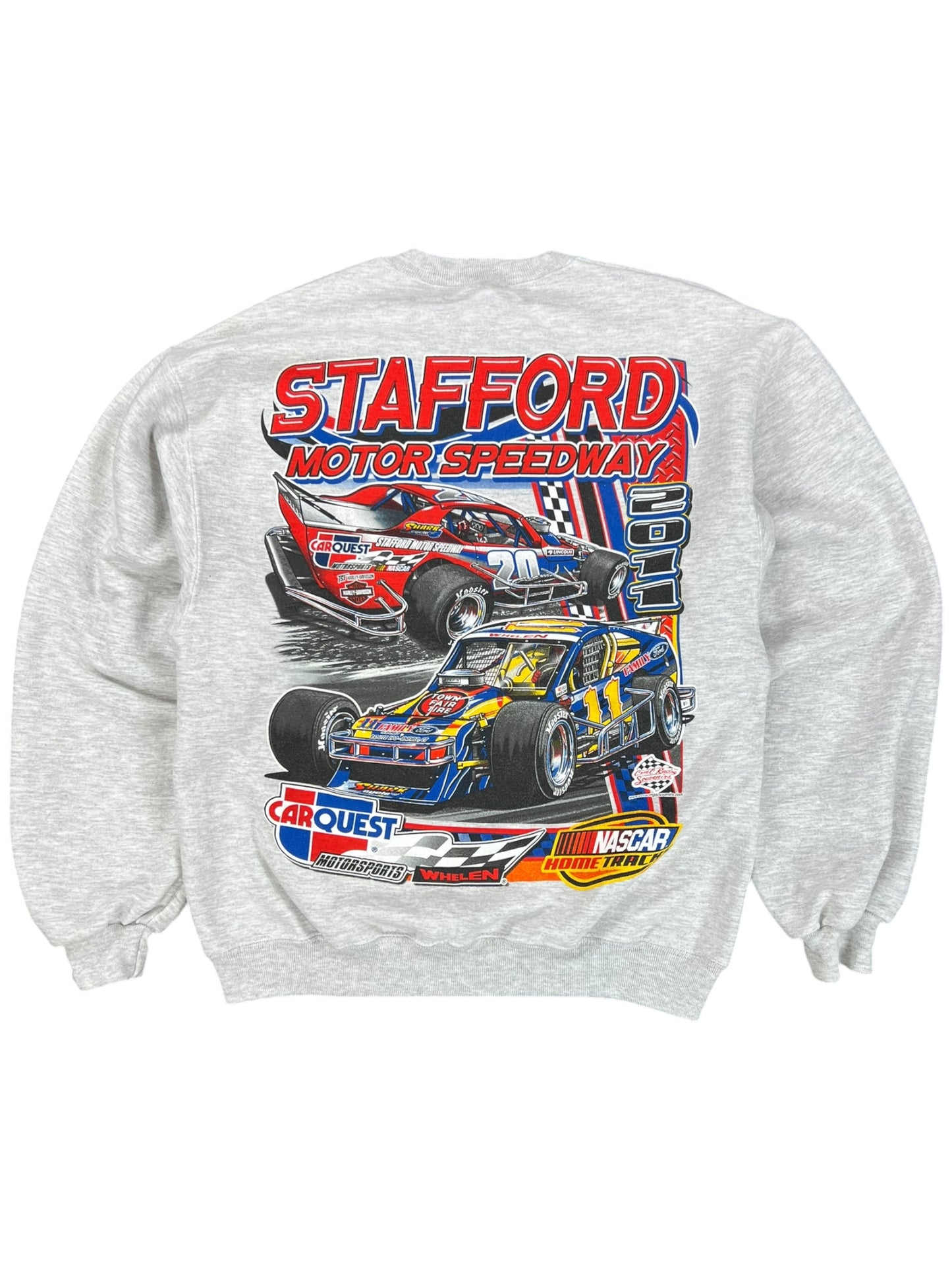 Vintage Y2K NASCAR Stafford Motor Speedway racing crewneck (S)