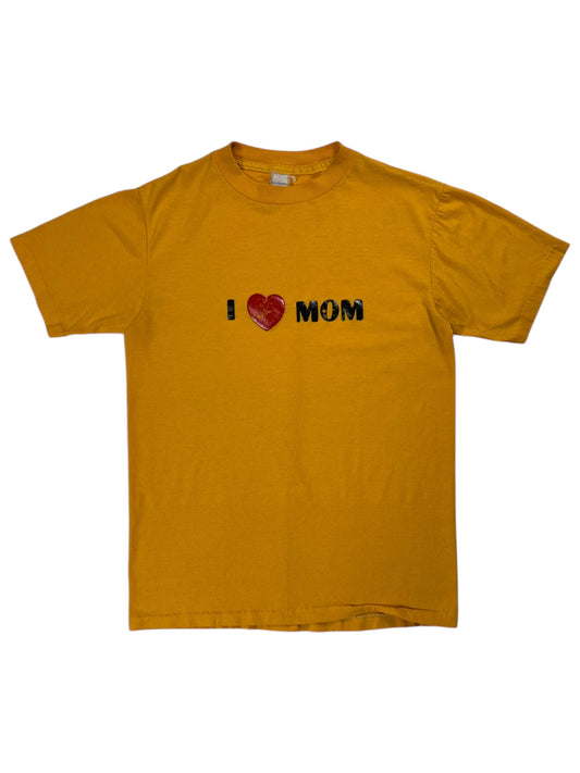 Vintage 1970s I LOVE MOM text tee (S/M)