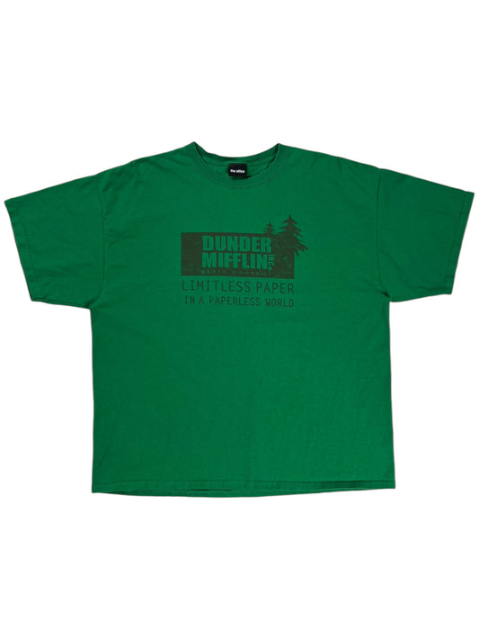 Y2K The Office Dunder Mifflin Limitless paper in a paperless world tee (XXL)