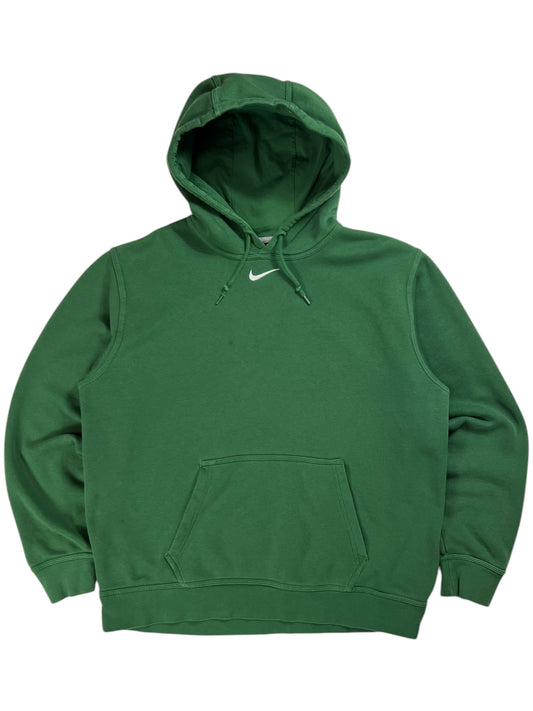 Y2K Nike center swoosh green hoodie (L)