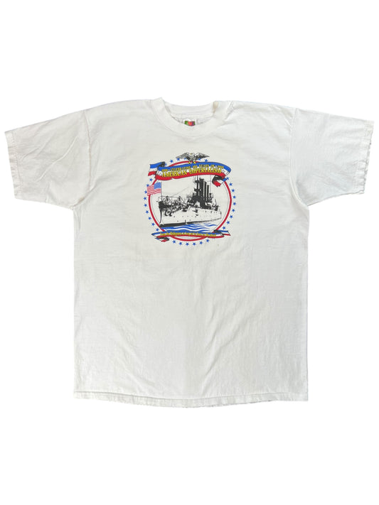 Vintage 1998 100 years of United States Imperialism tee (XL)