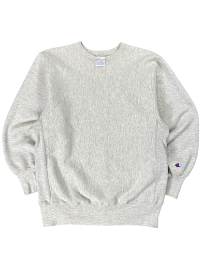 Vintage 90s Champion Reverse weave Heather grey blank crewneck (L)