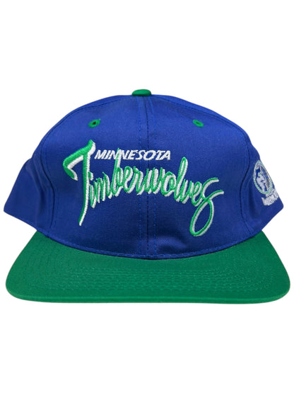 Vintage 90s NBA Minnesota Timberwolves script SnapBack