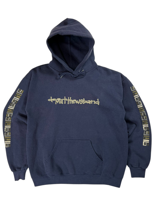 Vintage 90s Dave Matthews Band sleeve print band hoodie (L)