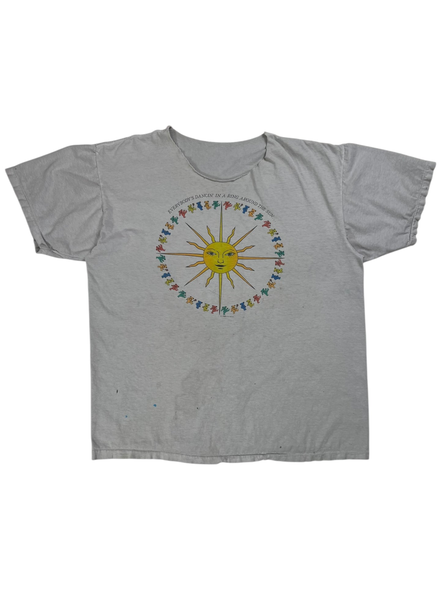 Vintage 1988 Grateful Dead Everybody’s Dancin’ In A Ring Around The Sun chopped band tee (XL)